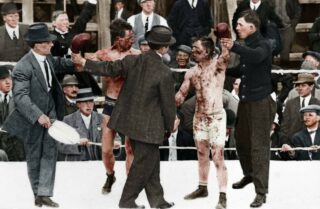 visuelSangauxlevres Ray Campbell vs Dick Hyland 1913